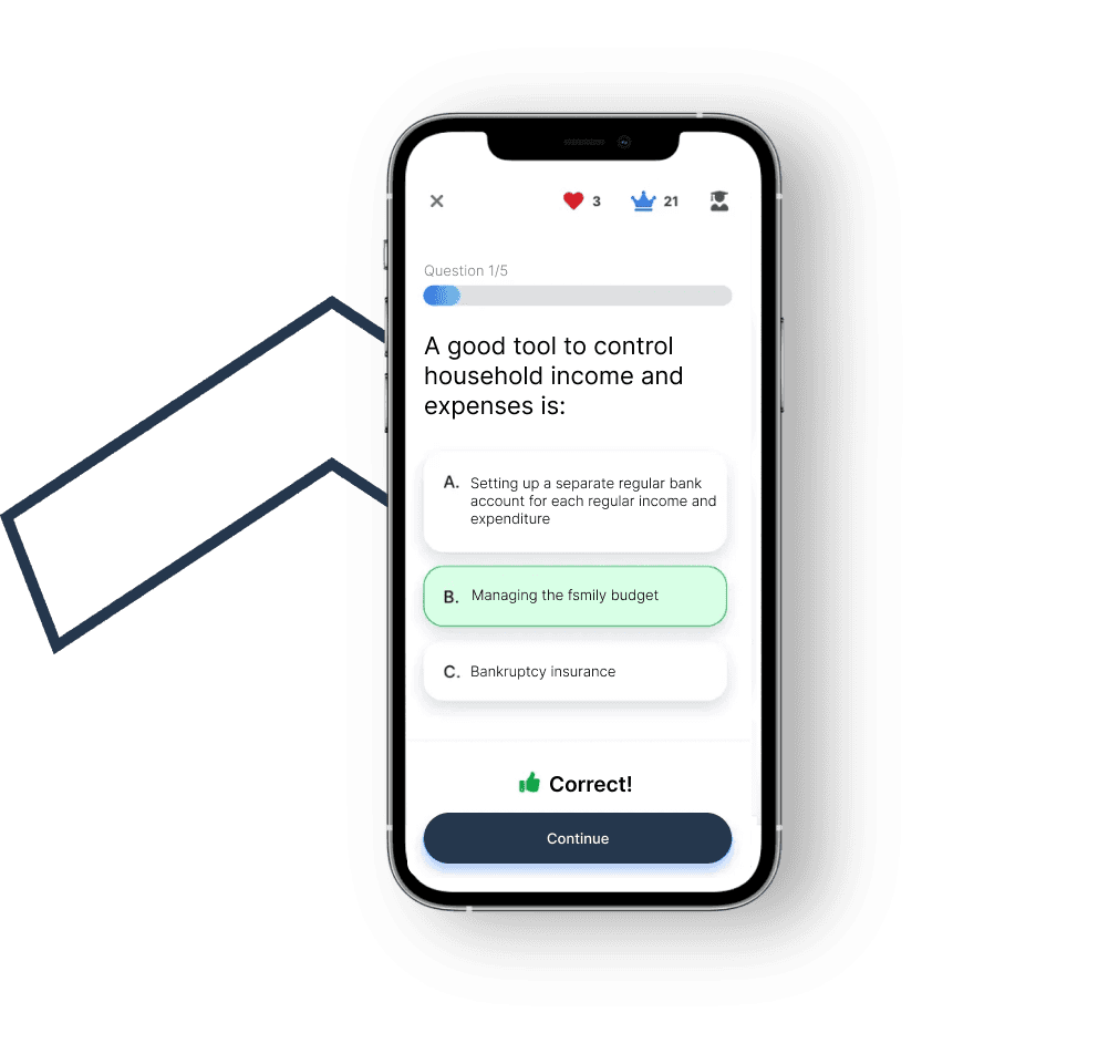 Academy in the Advanto app